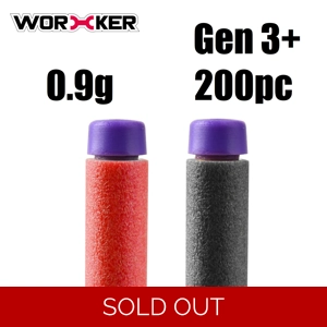 Worker Gen 3 plus HE 0.9g Light Stefan 200x Darts